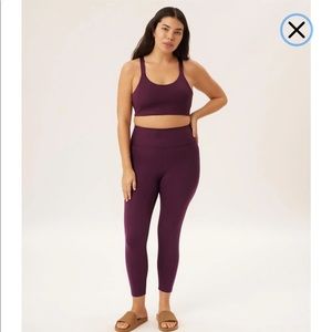 {Girlfriend Collective} High Rise Compressive Legging in Plum (Purple)